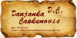 Damjanka Čapkunović vizit kartica